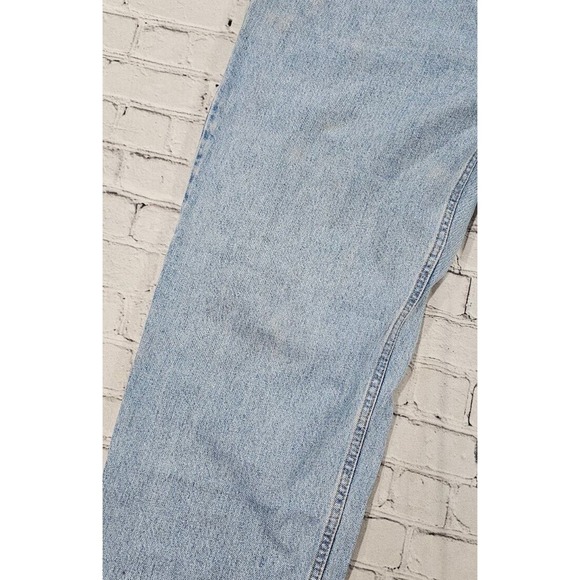 Vintage 90s Levis 550 Jeans Light Blue Relaxed Fit Made in USA MENS SIZE 42X30 - Picture 4 of 11